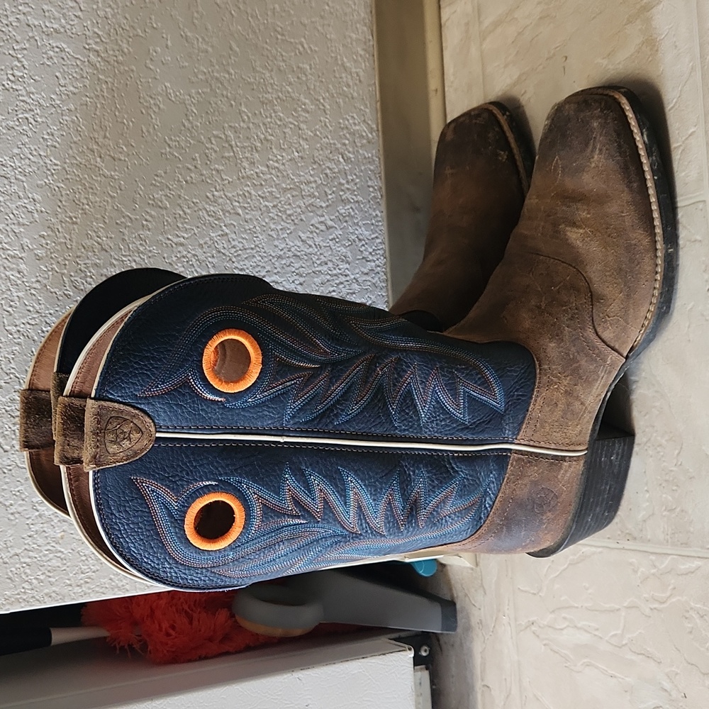 Ariat Heritage Roughstock Western Cowboy Boots sz 12